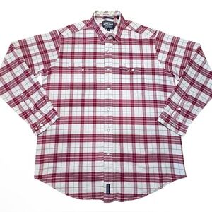 ROUGHSTOCK Men’s Panhandle Slim Plaid Western Pearl Snap Shirt – L